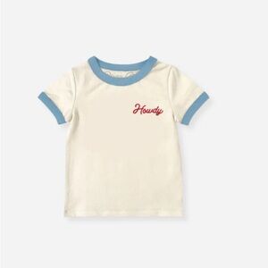 New! Howdy Vintage Ringer TShirt, 2T